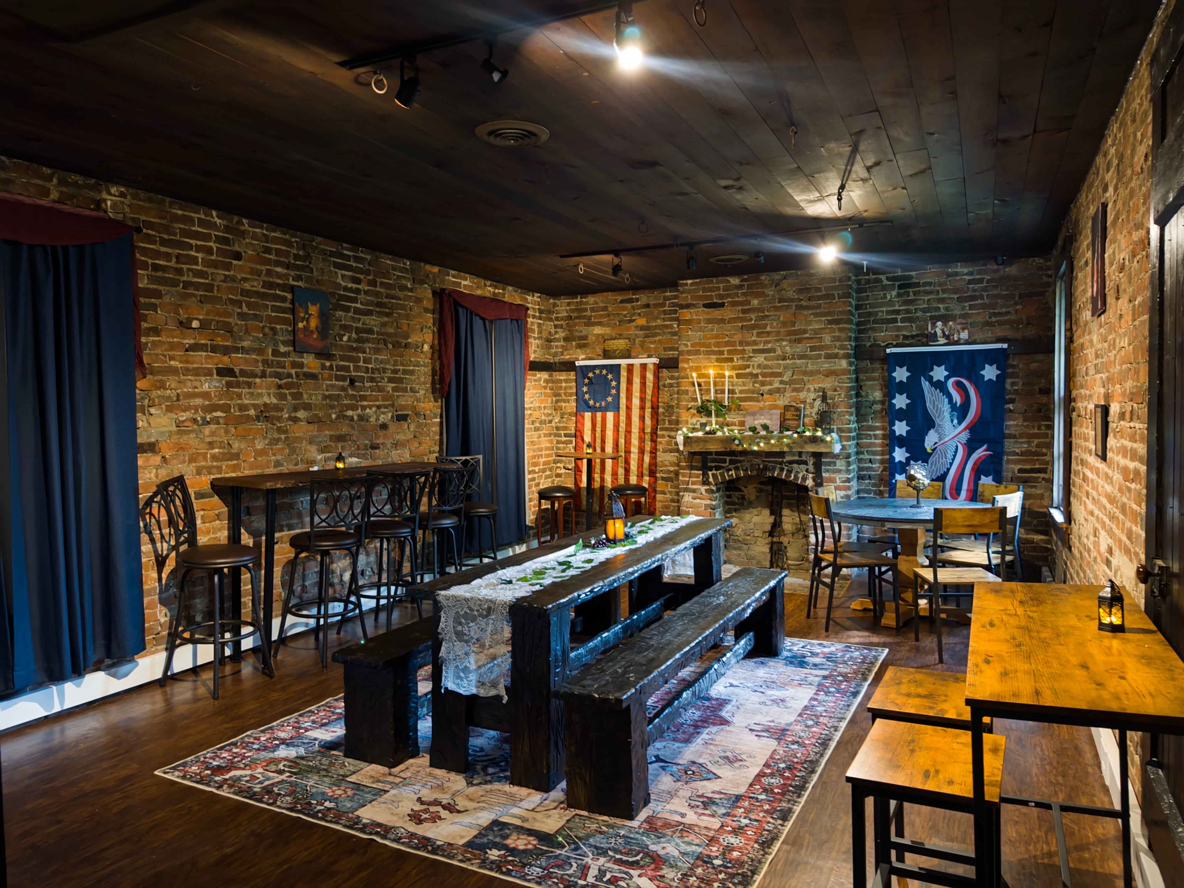 The Meeting House room at Mingo Creek Cellars